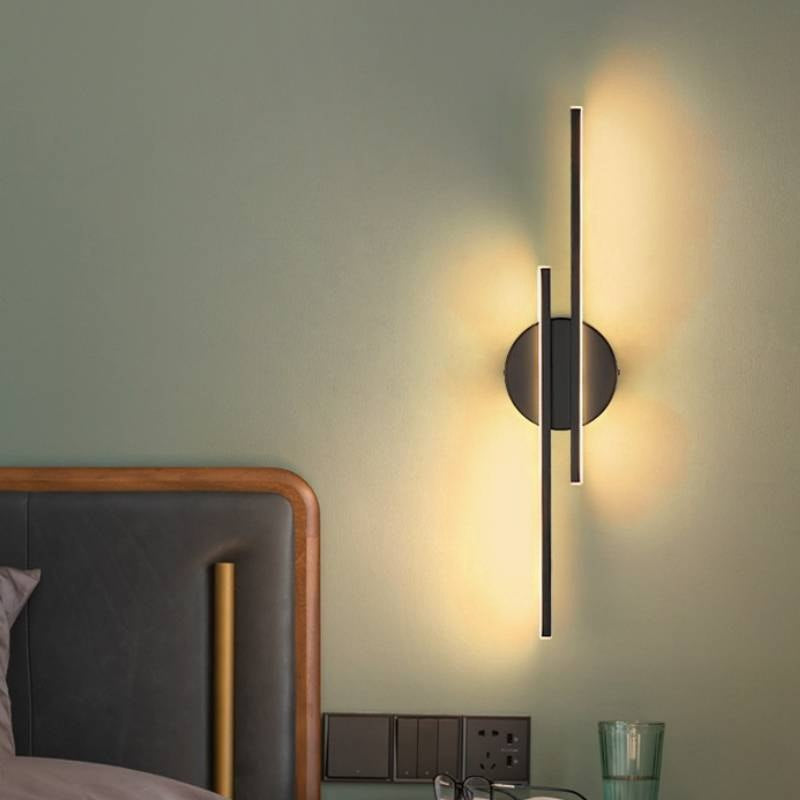 Modern LED Wall Light Double Bar Design