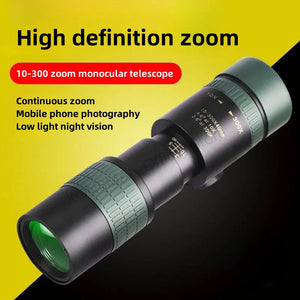 10 To 300X Zoom Hd Monocular Telescope With 30Mm Objective Lens 1005007936107540-al