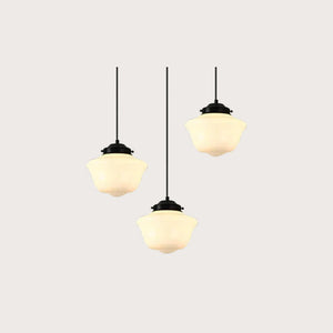 Vintage Frosted Glass Pendant Light