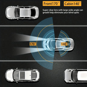 1080P Wifi Dual Lens Dash Cam With Night Vision And Loop Recording 1005007938238051-Dash Cam-No SD Card
