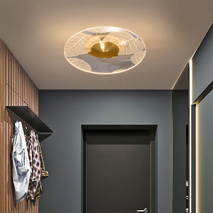 Glarefusion Modern Geometric Grain Ceiling Light