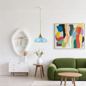 Nordic Modern Flower Glass Pendant Light