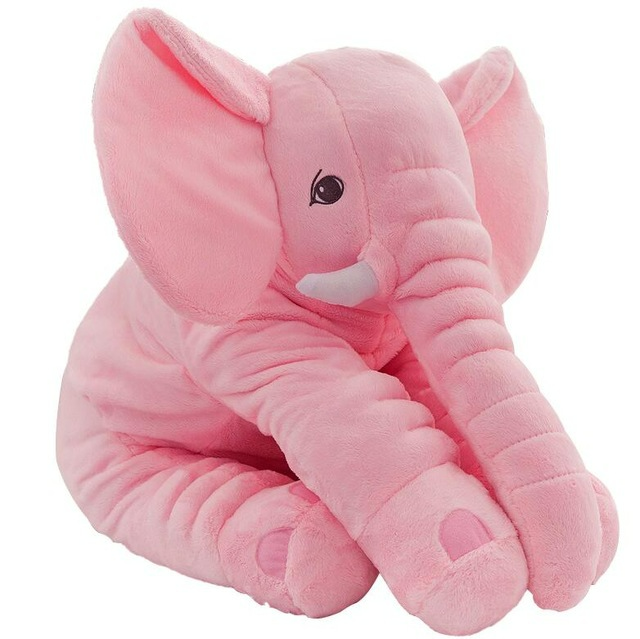 Elephant Stuffed Animal Plush Toy Baby Pillow, Elephant Pillow Baby Comfort Doll
