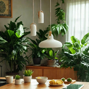 Nordic Modern Rotatable Wooden Pendant Lamp