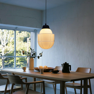 Vintage Frosted Glass Pendant Light