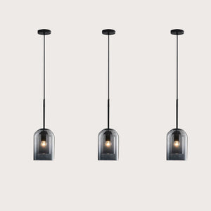 Glarefusion Double Glass Pendant Lamp