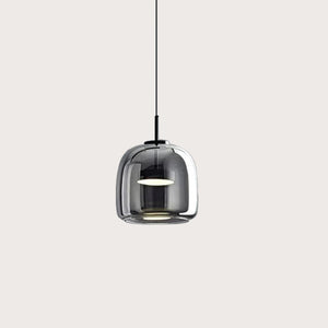 Glarefusion Modern Black Glass Pendant Light