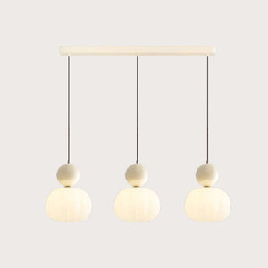 Glarefusion Cream Art Deco Pendant Light
