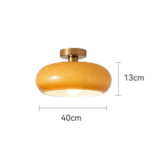 Glarefusion Creative Simple Persimmon Shape Pendant Light