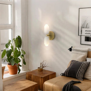 Glarefusion Creative Candle Shape Double Head Wall Lamp