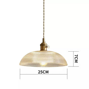 Glarefusion Modern Bowl Glass Pendant Light