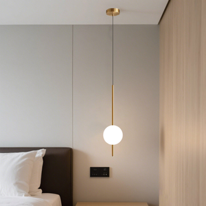 Modern Bedside Cylindrical Hanging Lamp