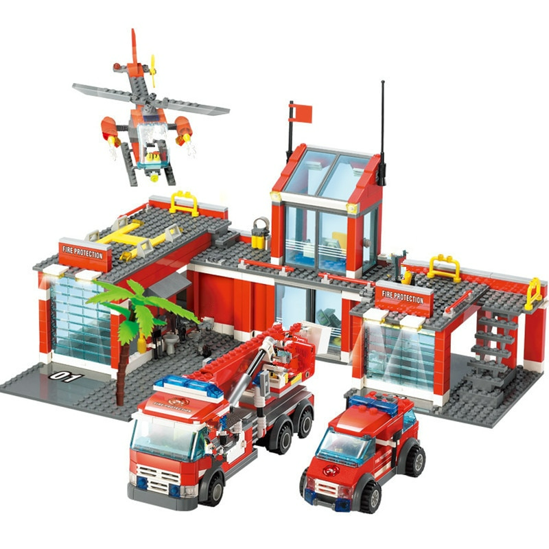 Big Fire Station Model Building Blocks