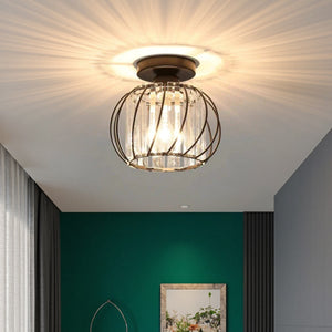 Modern Creative Lantern Shape Glass Ceiling Light