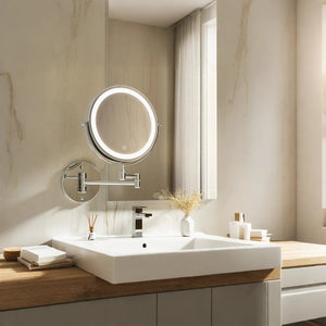 Glarefusion Three-tone Dimming Wall-mounted Makeup Mirror