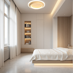 Modern Round Ring Metal Acrylic Ceiling Light