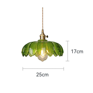 Glarefusion Chic Glass Flower Pendant Lamp