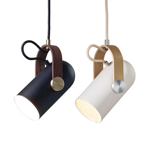Nordic Modern Rotatable Wooden Pendant Lamp