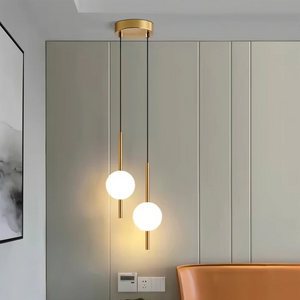 Modern Bedside Cylindrical Hanging Lamp