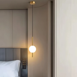 Modern Bedside Cylindrical Hanging Lamp