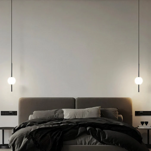 Modern Bedside Cylindrical Hanging Lamp