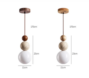 Modern Simple Travertine Pendant Lamp