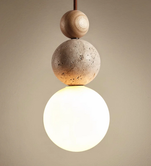 Modern Simple Travertine Pendant Lamp
