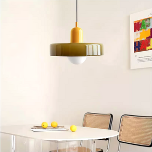 Glarefusion Modern Bauhaus Glass LED Pendant Light