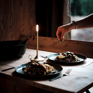 Glarefusion Nordic Modern Creative Candlestick Table Lamp