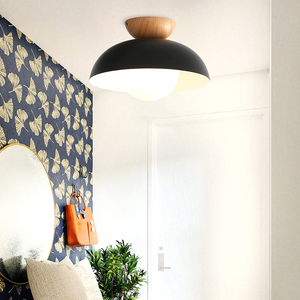 Glarefusion Modern Simple Semi-Flush Mount Ceiling Light
