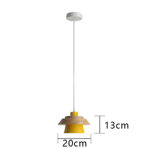Glarefusion Chic Wood Pendant Lamp