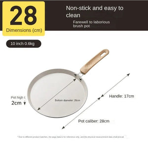 24Cm Nonstick Crepe Pan Aluminum Alloy Griddle For Gas Induction 1005007134573700-28CM