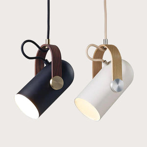 Nordic Modern Rotatable Wooden Pendant Lamp