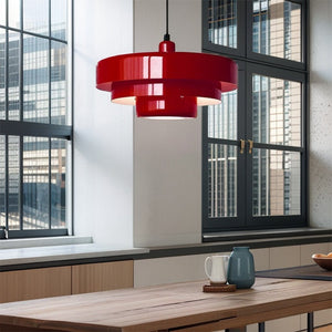 Medieval Retro Three-Tier Iron Pendant Light