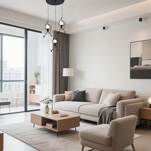 Modern Creative Little People Adjustable Pendant Light