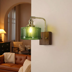 Radiant Woodland Elegance Wall Light