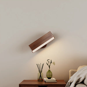 Modern Wooden Rotatable Wall Light