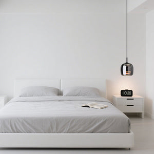 Glarefusion Modern Black Glass Pendant Light