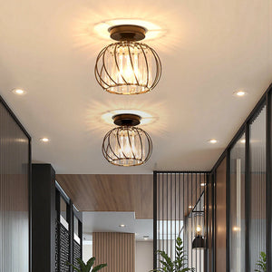 Modern Creative Lantern Shape Glass Ceiling Light