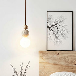 Modern Simple Travertine Pendant Lamp
