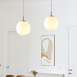 Modern Nordic Opal Glass Pendant Light