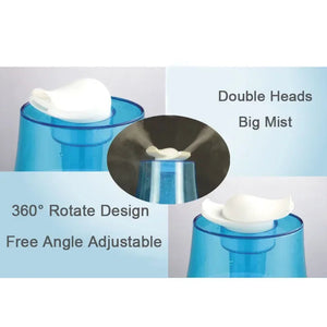 3000Ml Ultrasonic Air Humidifier With Water Shortage Power Protection 4000308369072-Blue-US Plug