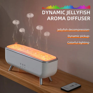 300Ml Jellyfish Aroma Diffuser Humidifier With Five Nozzles Colorful Light 1005009361222012-US