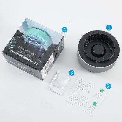 Air Purifier Intelligent Ashtray Smokeless Ashtray For Workplace Car Outdoor