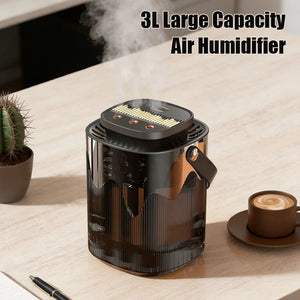 3L Usb Cool Mist Humidifier With Three Outlet Spray And Light 1005007129554113-al