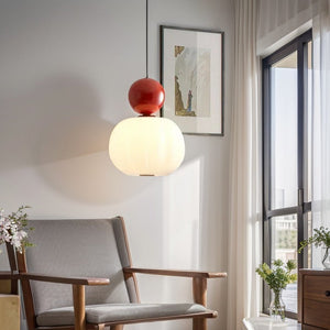 Glarefusion Cream Art Deco Pendant Light