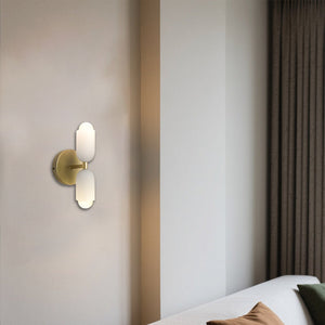 Glarefusion Creative Candle Shape Double Head Wall Lamp