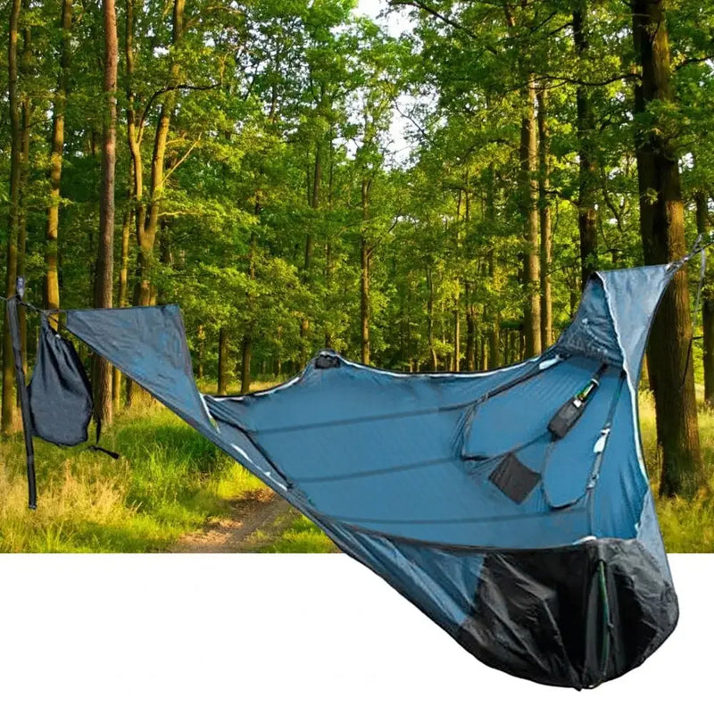 Portable Nylon Hammock with Bed Net for Camping Outdoors