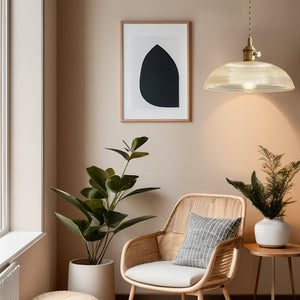 Glarefusion Modern Bowl Glass Pendant Light