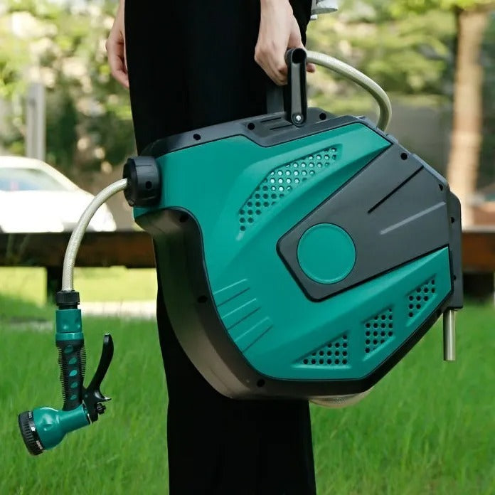 16.5m Automatic Retractable Water Hose Reel Set